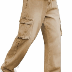 A great camel colour cargo pants baggy was designed with a comfortable and relaxed fabric.