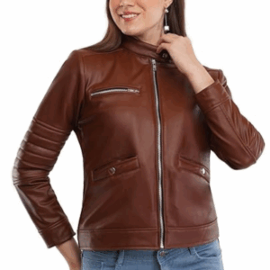 A premium leather jacket women choose reflects timeless charm, pairing effortlessly with dresses or jeans, while offering durability, comfort, and confidence for both casual outings and elegant evenings.