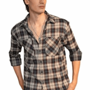 The gents check shirt combines classic style and comfort, making it perfect for both casual and formal occasions effortlessly.